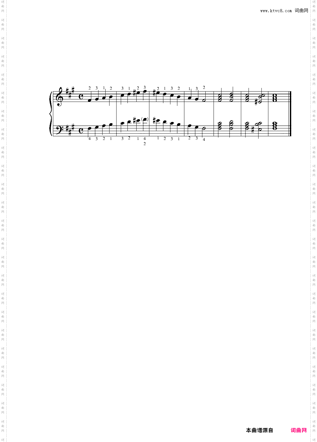 bA大调的关系调