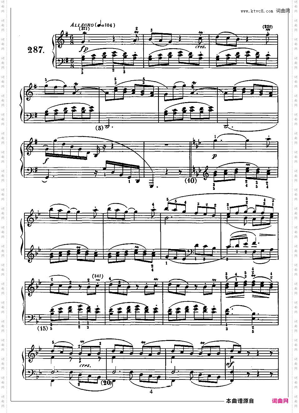 500首钢琴奏鸣曲共33册Scarlatti Sonatas 286-300