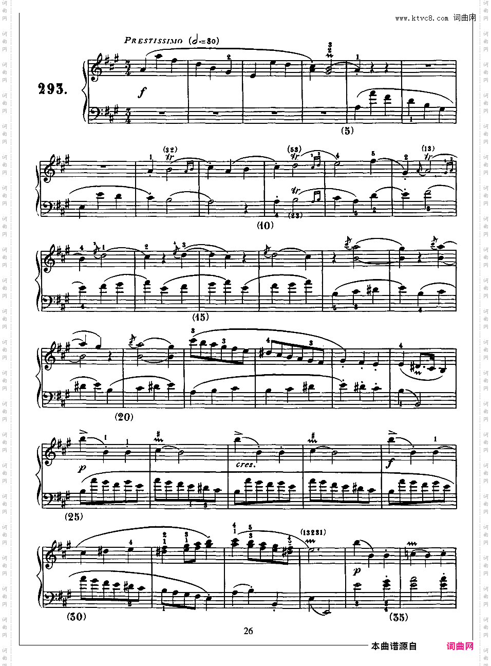 500首钢琴奏鸣曲共33册Scarlatti Sonatas 286-300