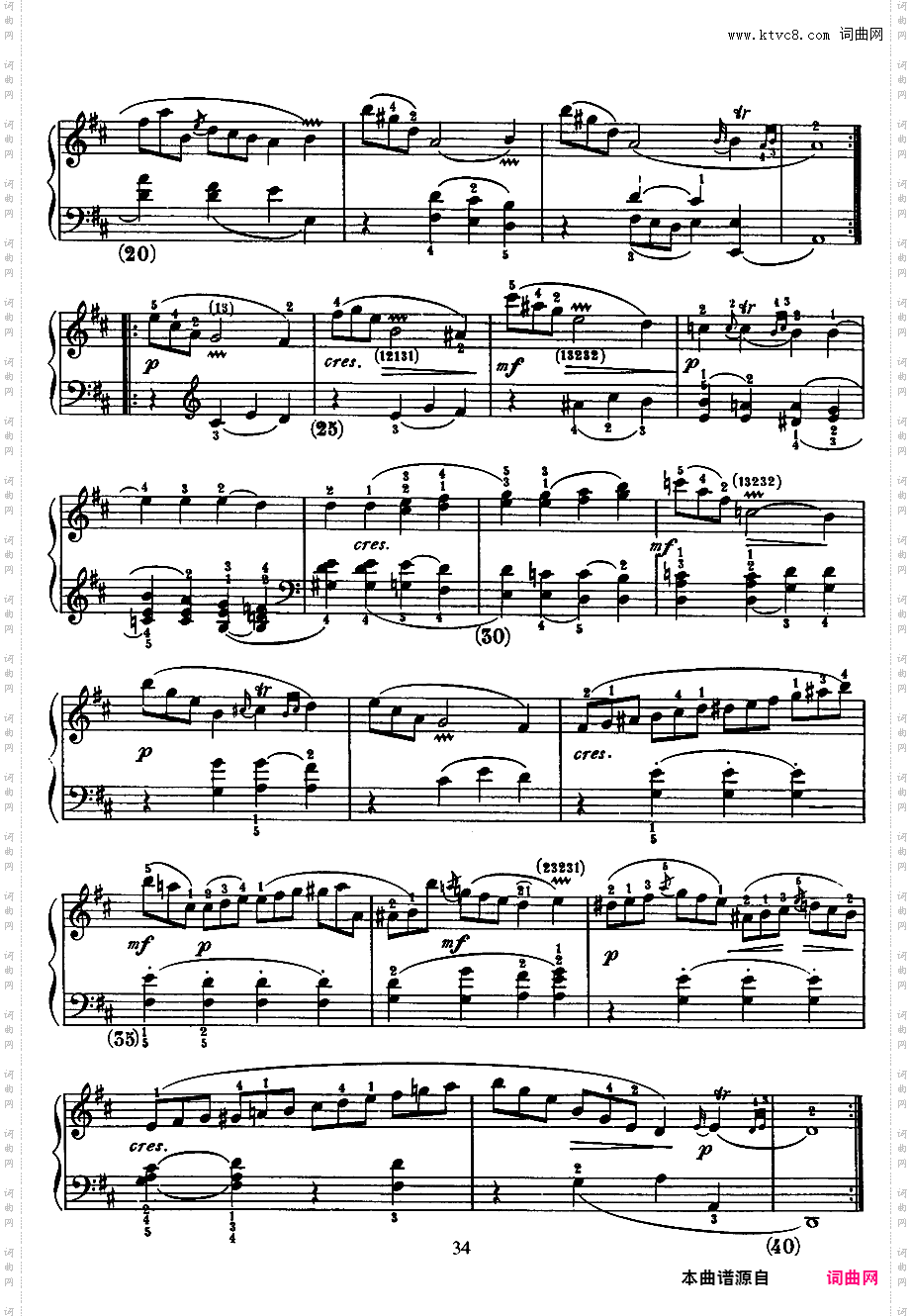 500首钢琴奏鸣曲共33册Scarlatti Sonatas 176-190