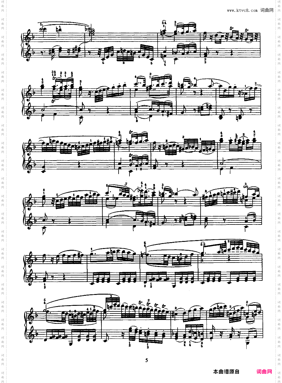 F大调行板 Andante in F Major K·616