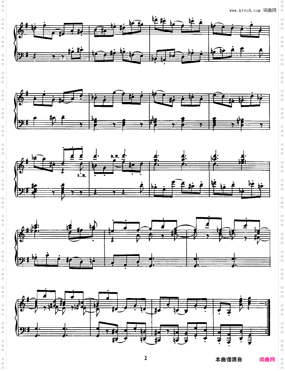 G大调基格舞曲 Gigue in G Major K·574