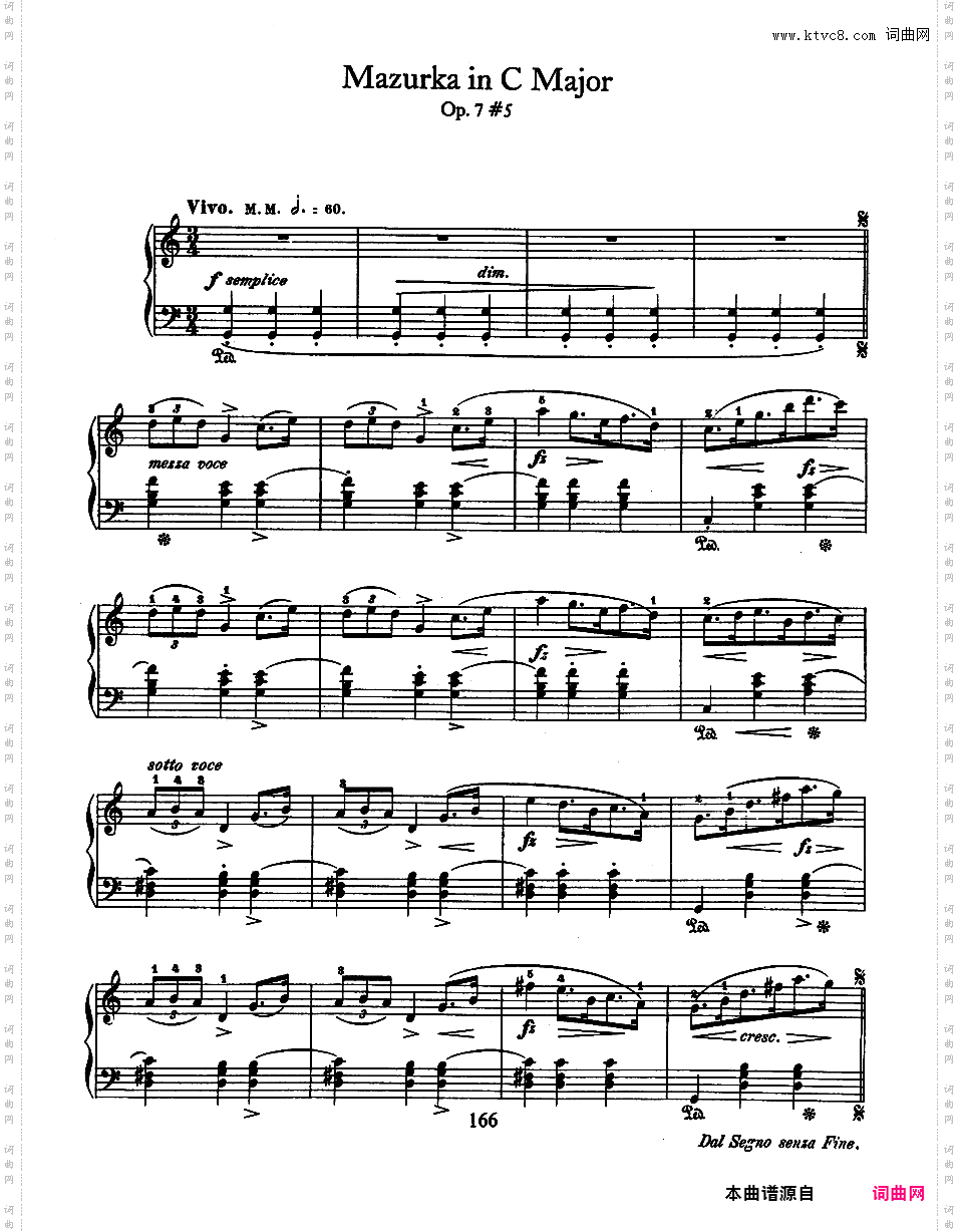 5首玛祖卡舞曲 Op·7