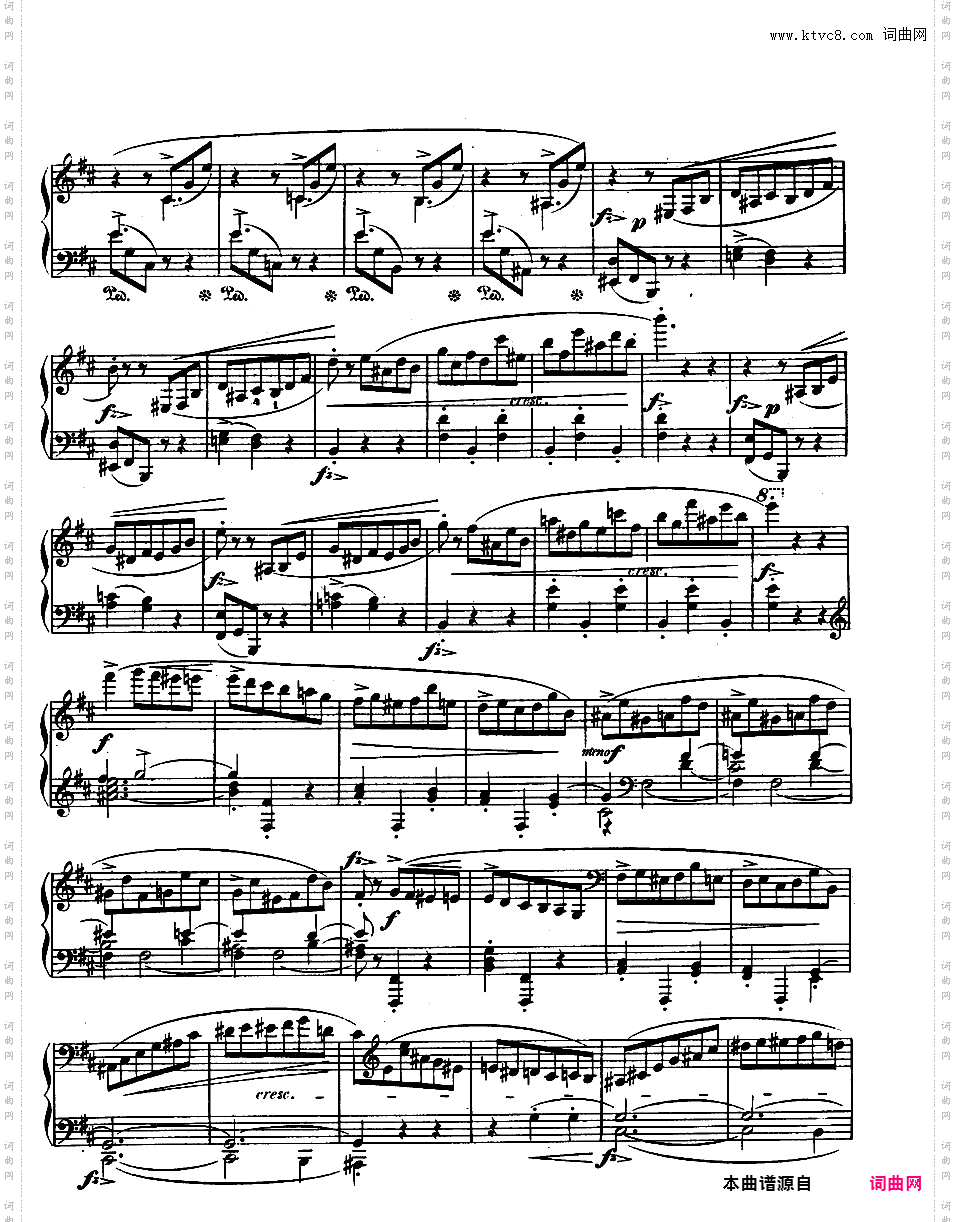 b小调第一谐谑曲 Op·20Chopin op20 Scherzo #1 in b版本一·pdf