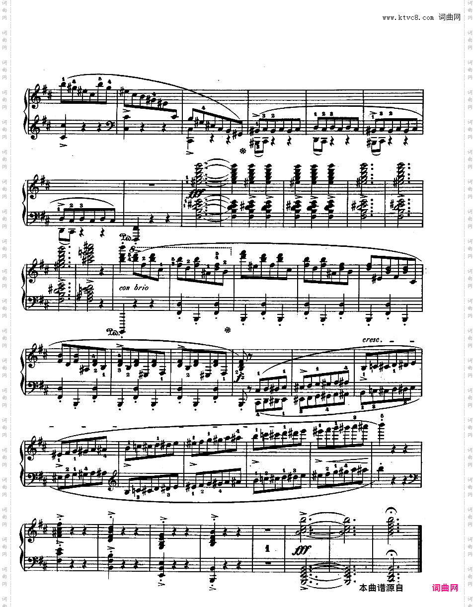 b小调第一谐谑曲 Op·20Chopin op20 Scherzo #1 in b版本一·pdf