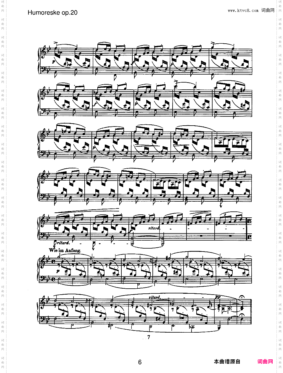 幽默曲 Humoresque Op·20