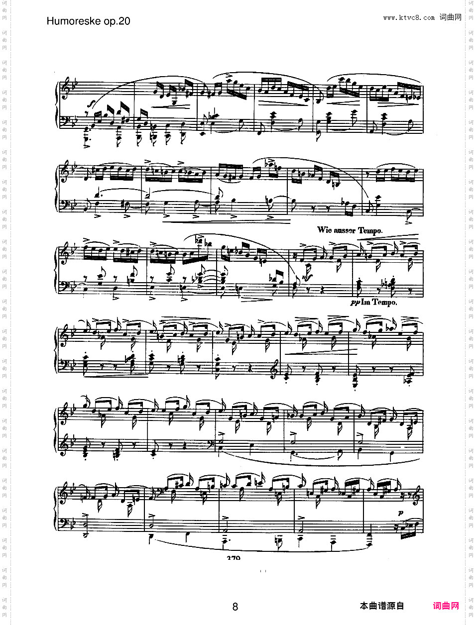 幽默曲 Humoresque Op·20