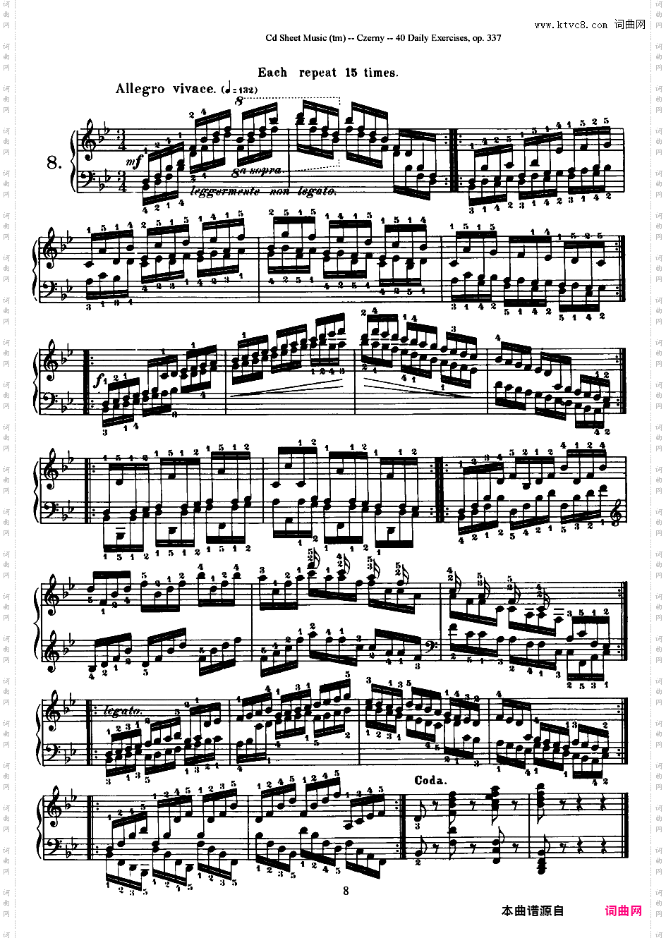每日的练习 Daily Exercises Op·337