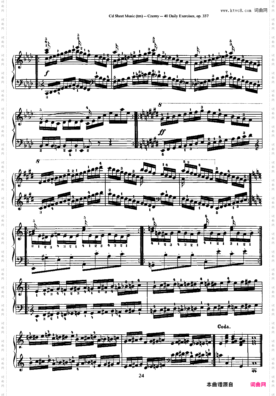 每日的练习 Daily Exercises Op·337