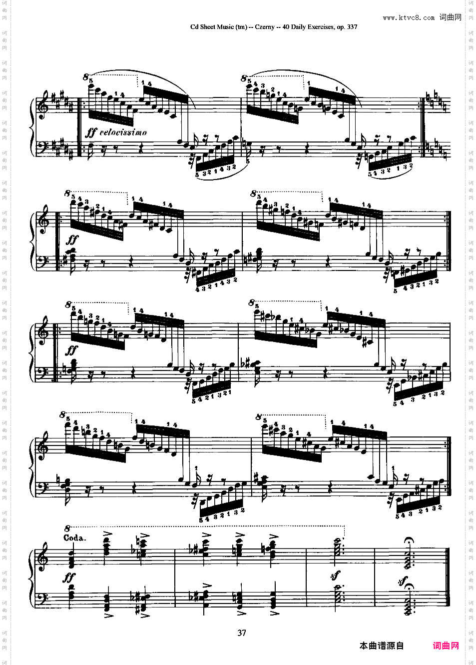 每日的练习 Daily Exercises Op·337