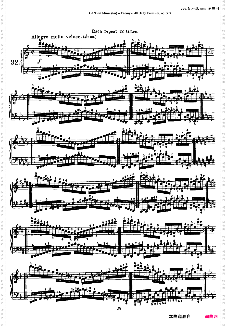 每日的练习 Daily Exercises Op·337