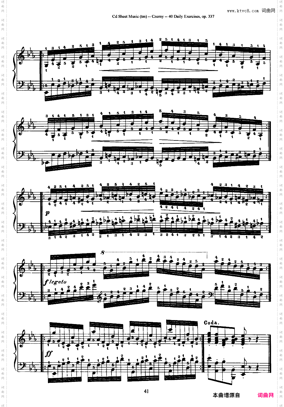 每日的练习 Daily Exercises Op·337