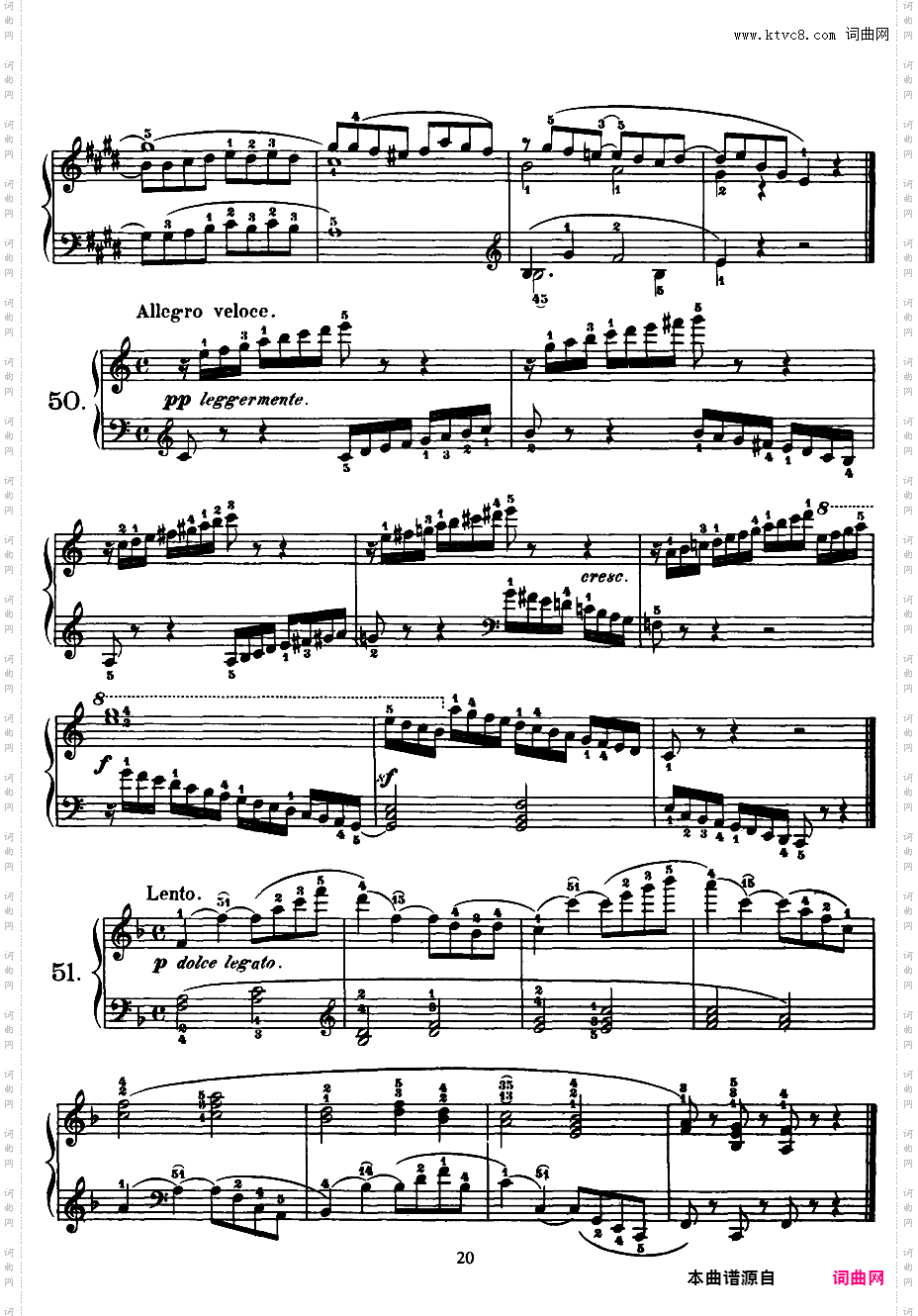 钢琴短乐句练习曲 125 Exercises in Passage Playing Op·261