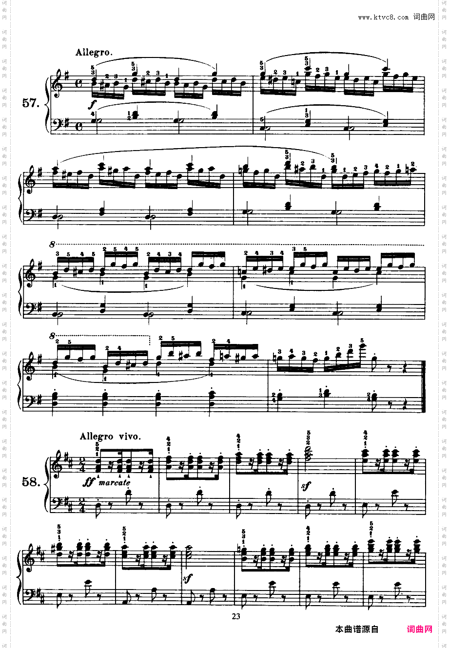 钢琴短乐句练习曲 125 Exercises in Passage Playing Op·261