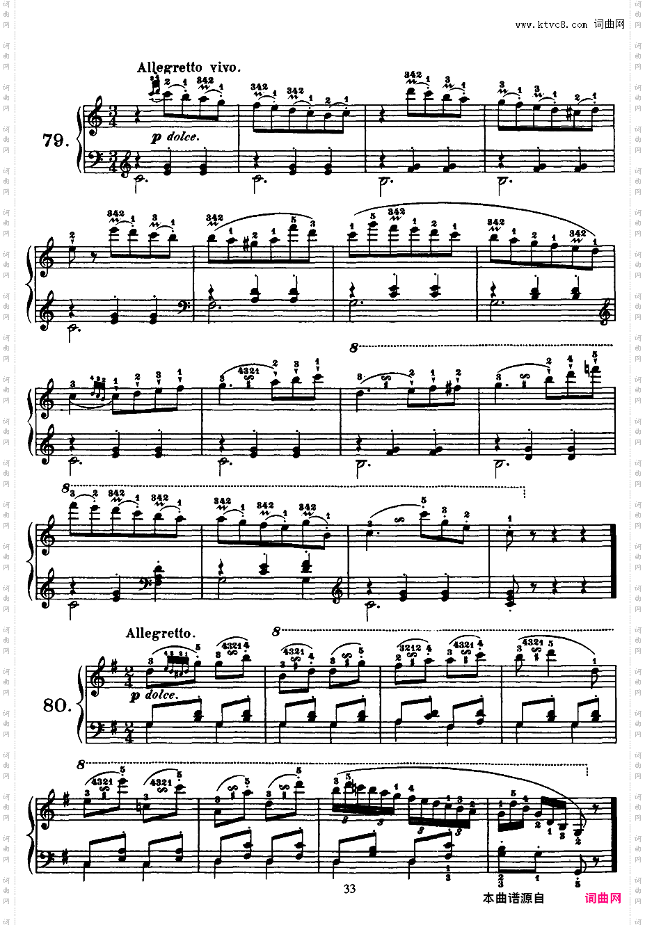 钢琴短乐句练习曲 125 Exercises in Passage Playing Op·261