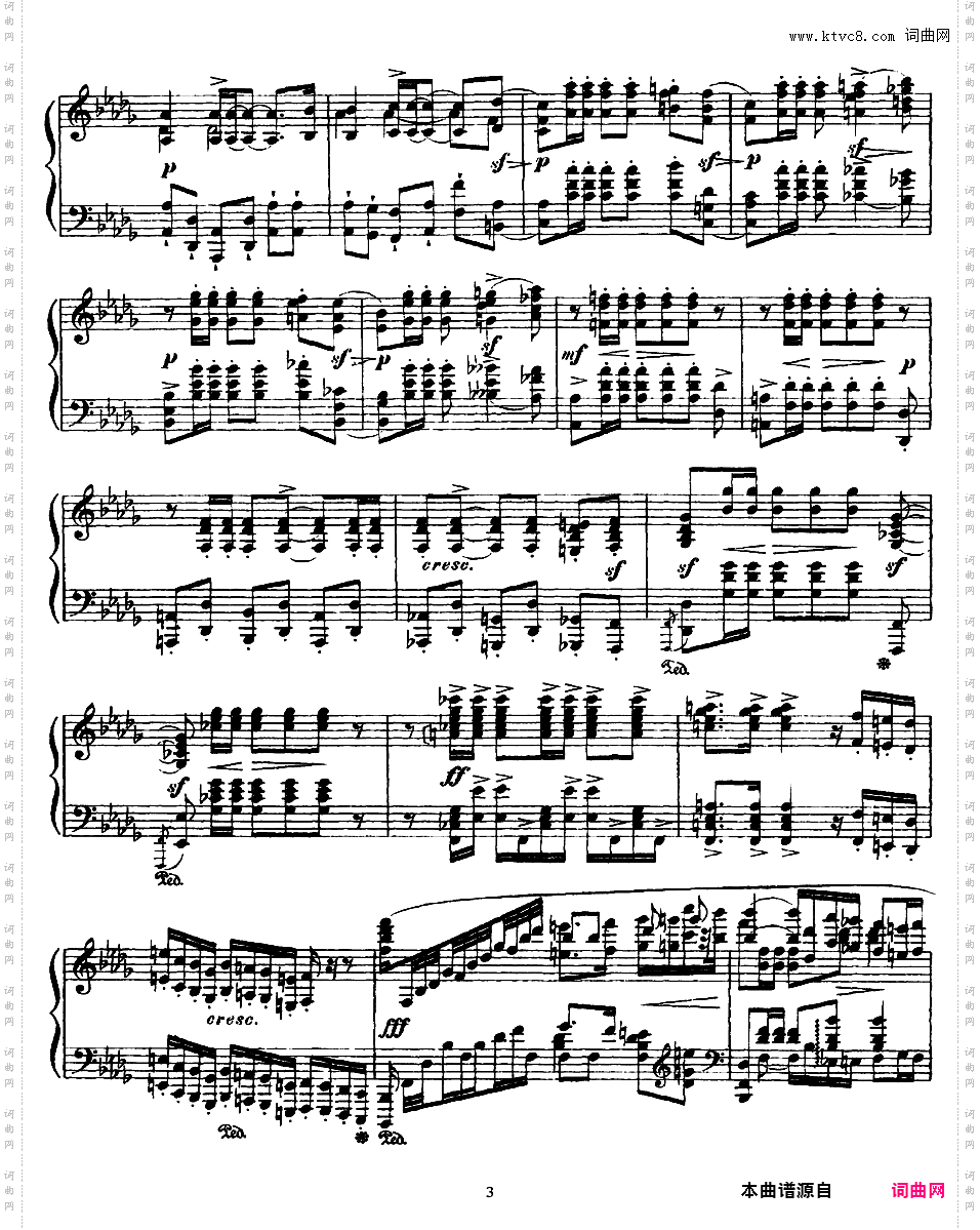 降b小调波兰舞曲 Polonaise in b-flat Minor Op·21