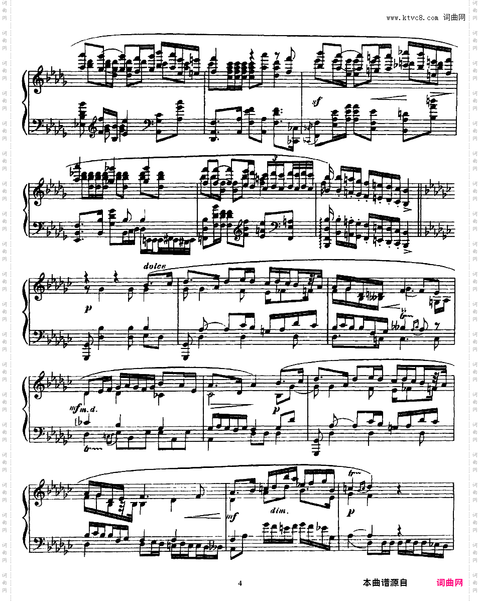 降b小调波兰舞曲 Polonaise in b-flat Minor Op·21