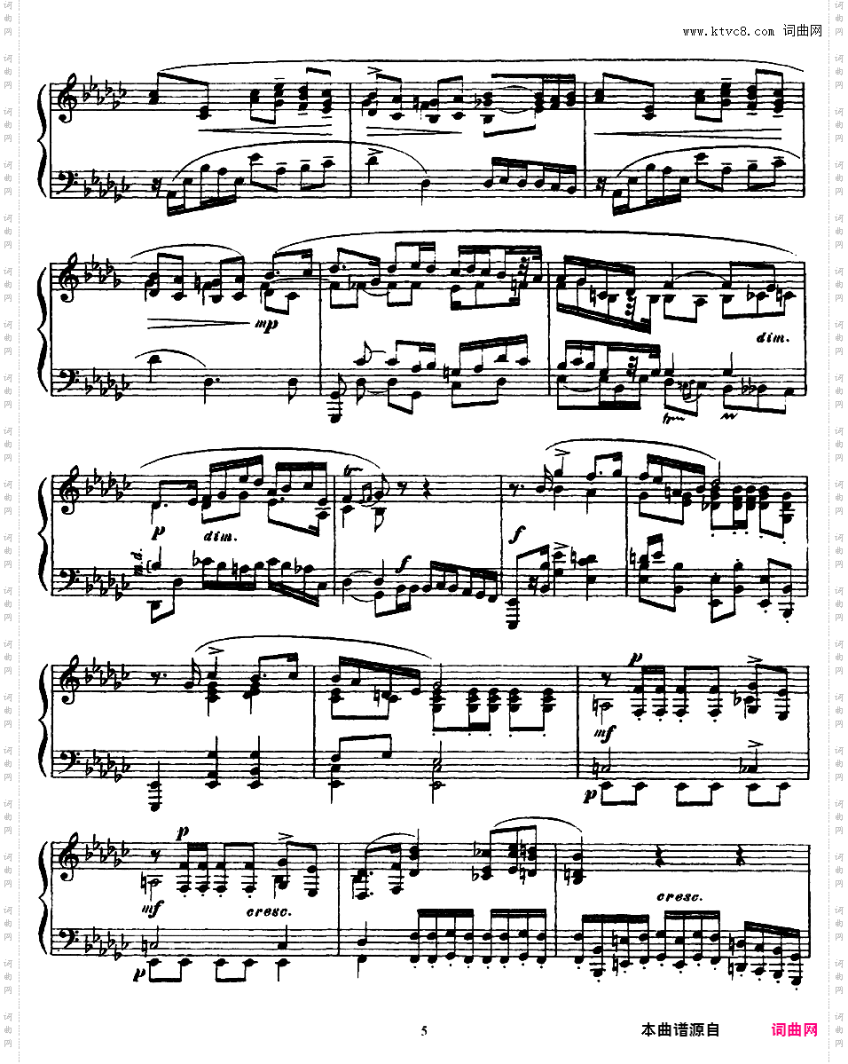 降b小调波兰舞曲 Polonaise in b-flat Minor Op·21