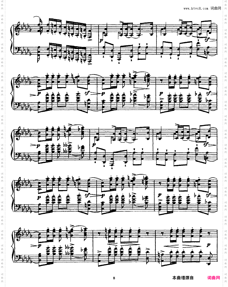 降b小调波兰舞曲 Polonaise in b-flat Minor Op·21