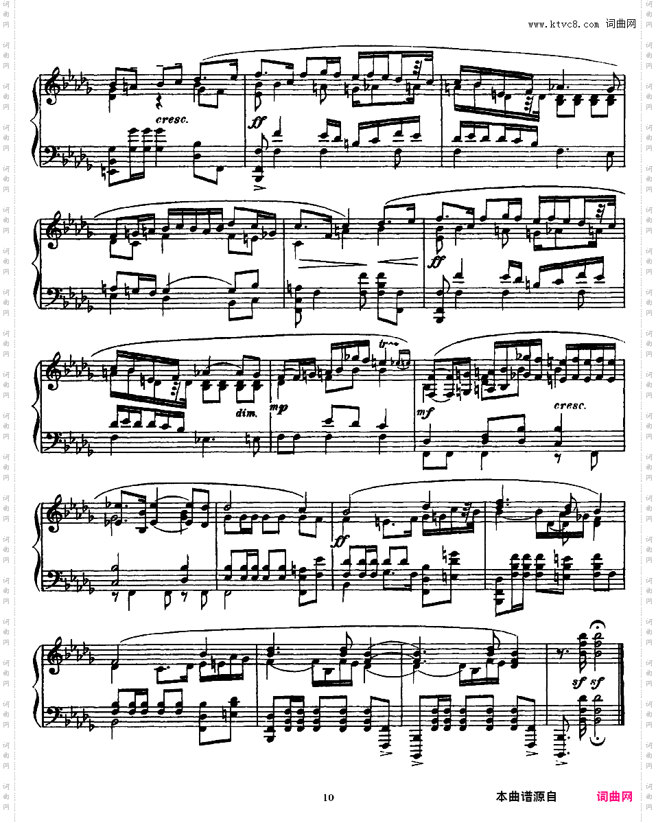 降b小调波兰舞曲 Polonaise in b-flat Minor Op·21