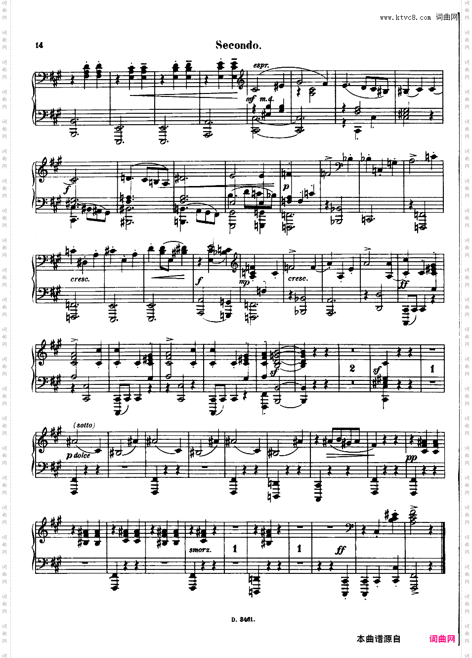 圆舞曲 Walzer Op·3 - 四手联弹