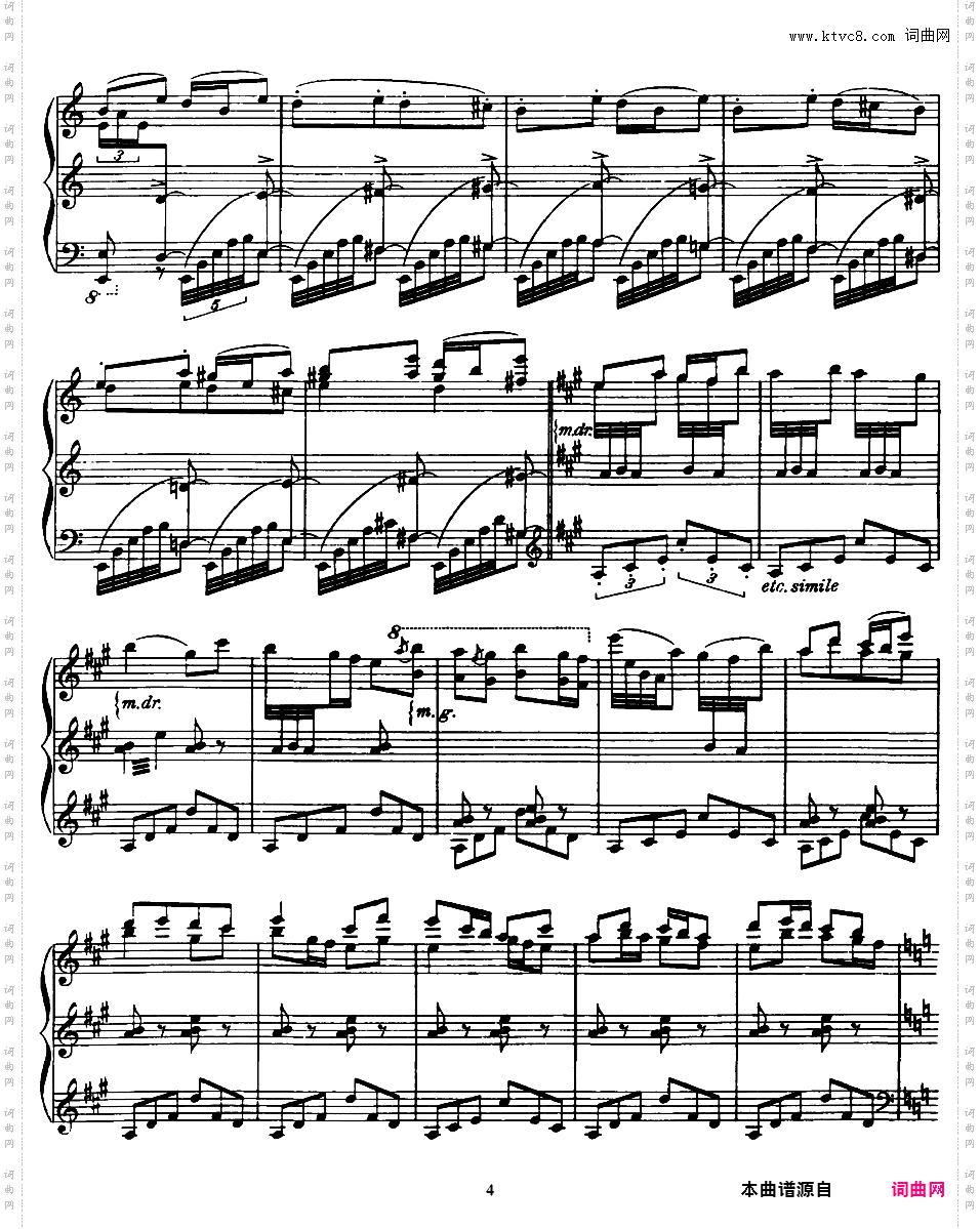3首彼得鲁什卡小品 Three Movements from PetrushkaStravinsky 3 Movements from Petrouchka版本二