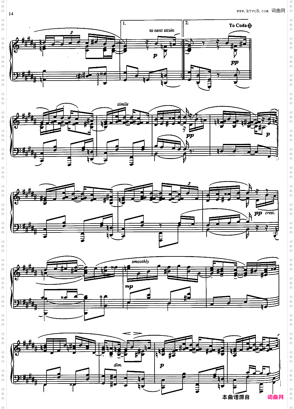 钢琴拉格泰姆集 Piano Rags