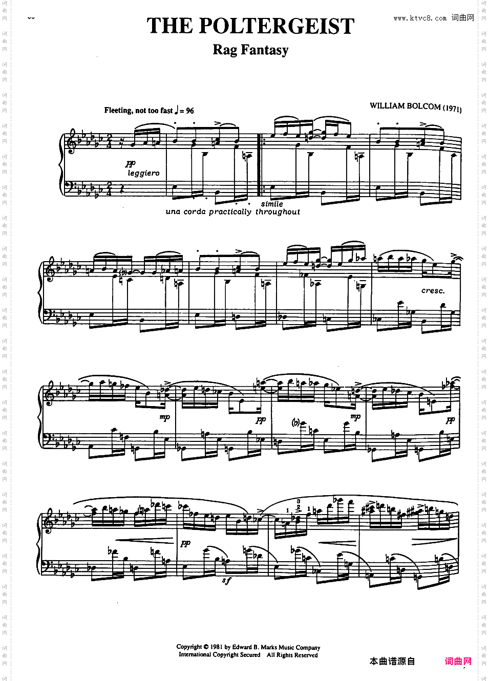 钢琴拉格泰姆集 Piano Rags