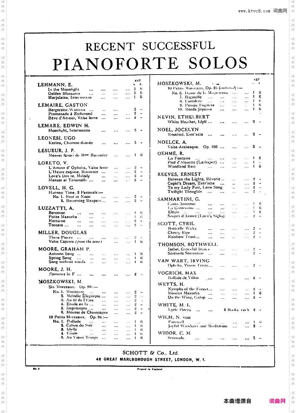 改编莫扎特唐璜小夜曲Mozart-Backhaus 1924 Serenade from Don Juan