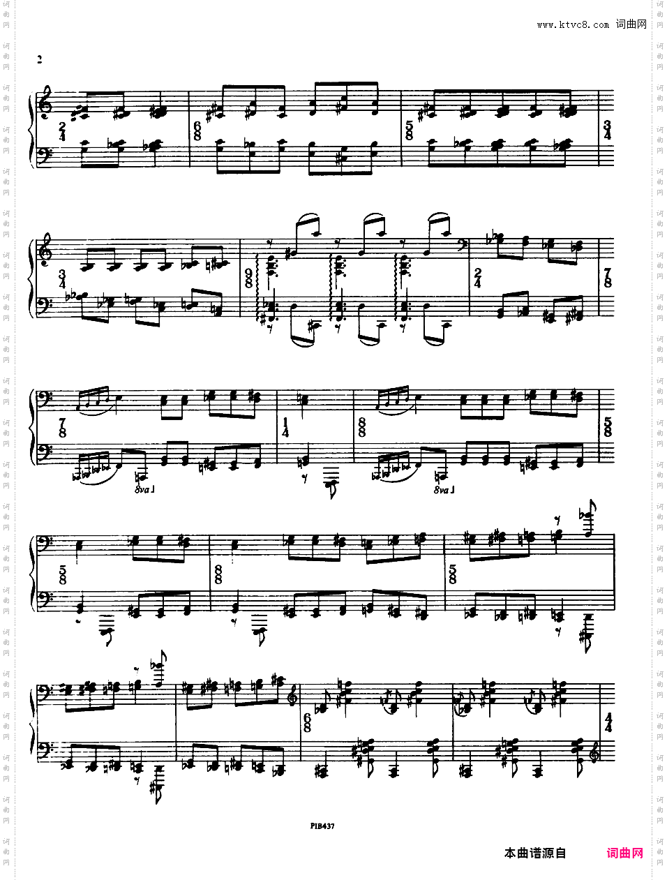 第二钢琴奏鸣曲 Piano Sonata No·2 Op·53