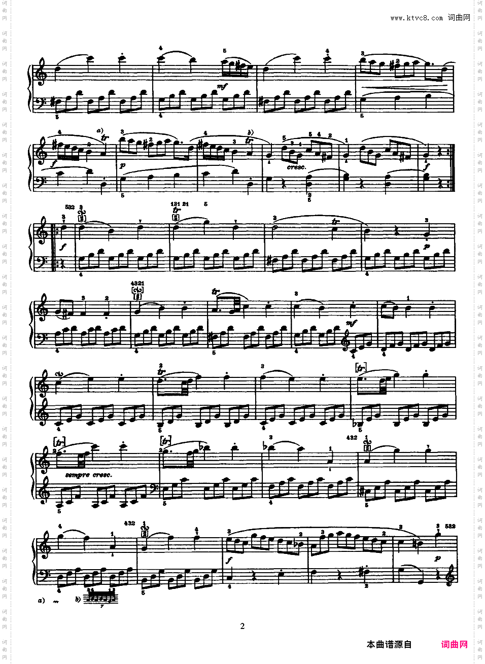 52首钢琴奏鸣曲 52 Piano SonatasPiano Sonata No 3 in C_NoRestriction