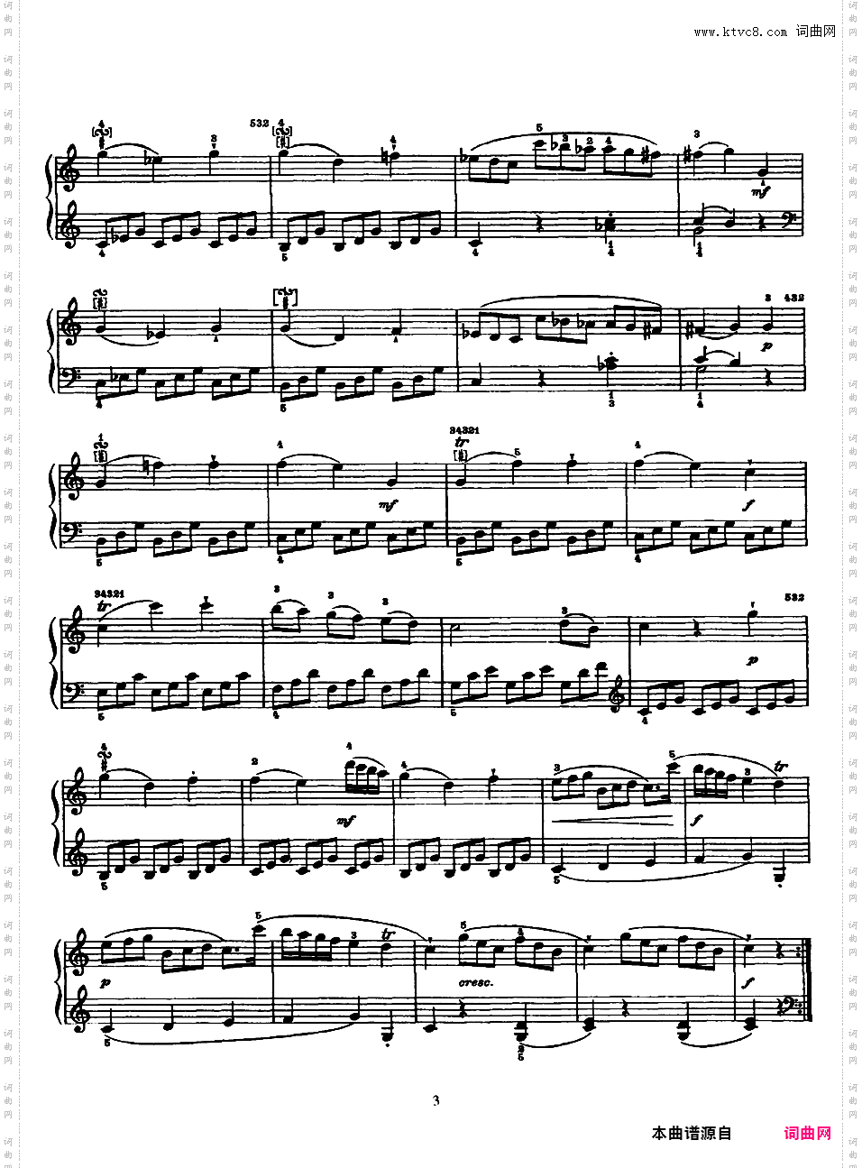 52首钢琴奏鸣曲 52 Piano SonatasPiano Sonata No 3 in C_NoRestriction