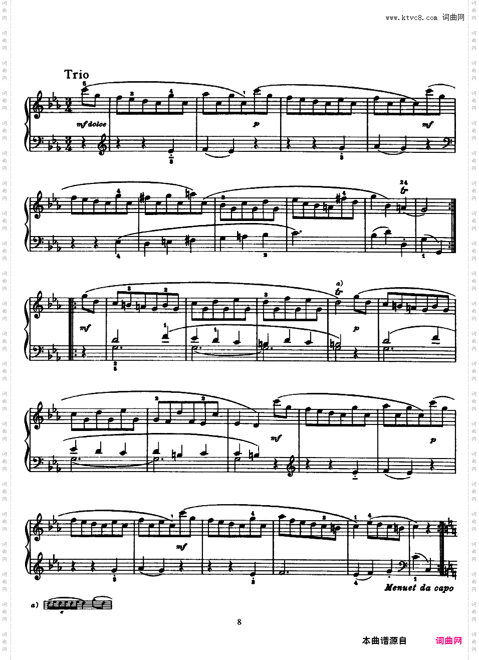 52首钢琴奏鸣曲 52 Piano SonatasPiano Sonata No 3 in C_NoRestriction