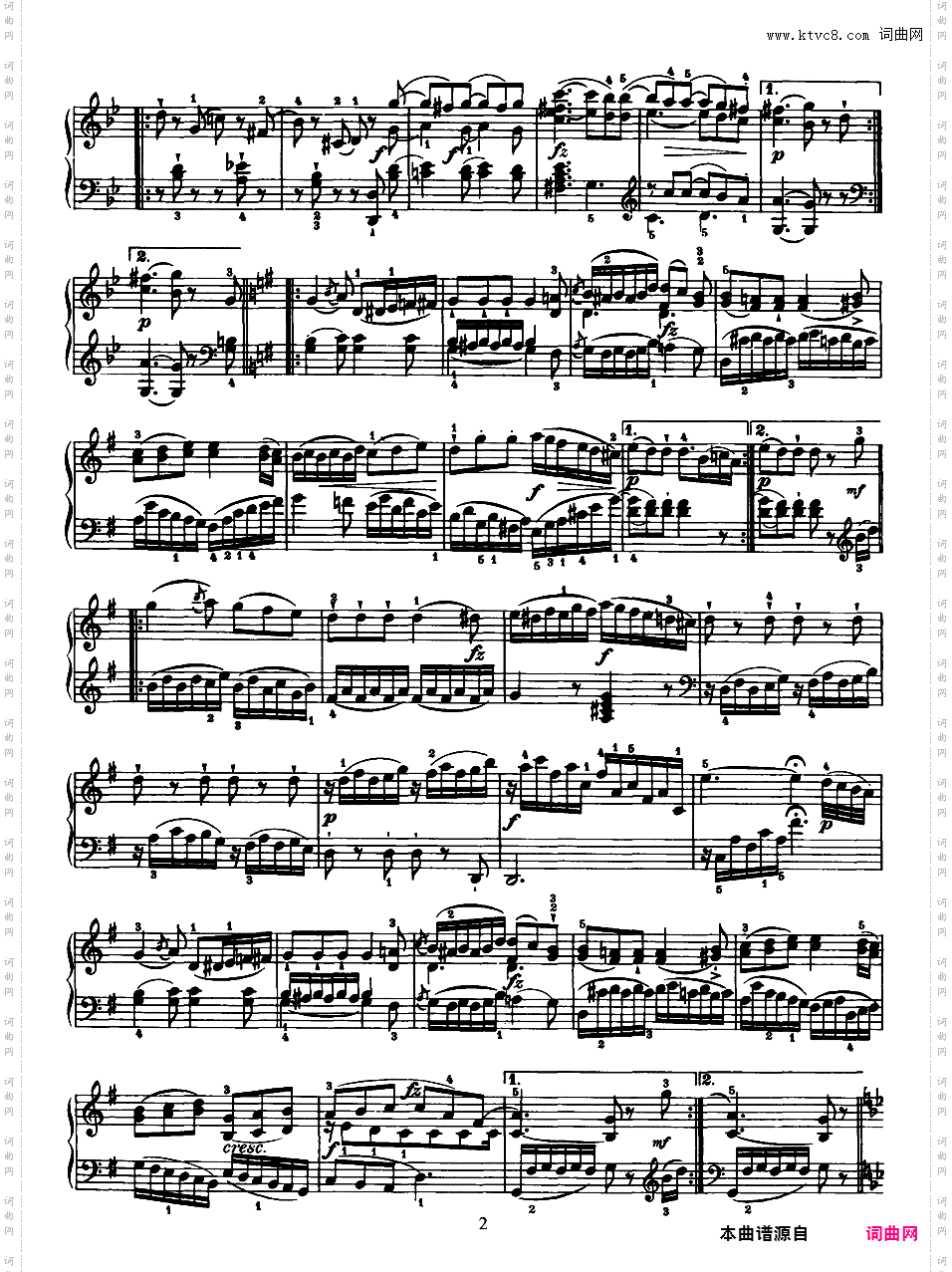 52首钢琴奏鸣曲 52 Piano SonatasPiano Sonata No 40 in G_NoRestriction