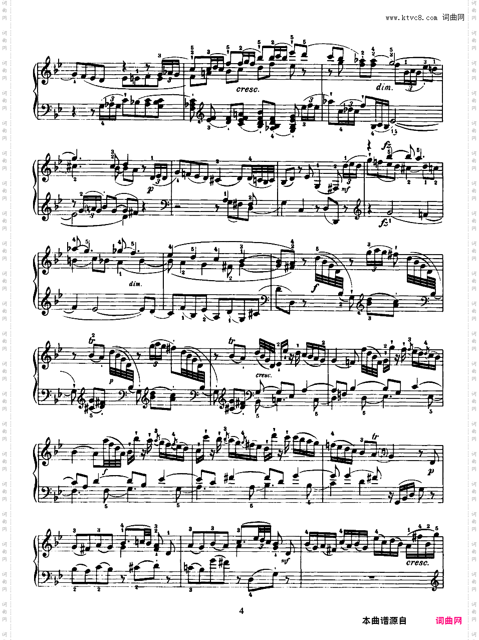 52首钢琴奏鸣曲 52 Piano SonatasPiano Sonata No 44 in g_NoRestriction
