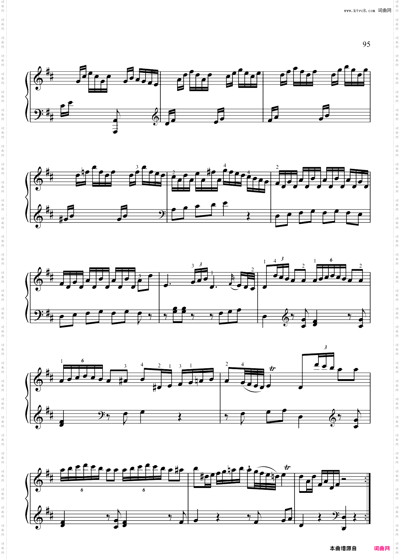 5级-B1-D大调奏鸣曲