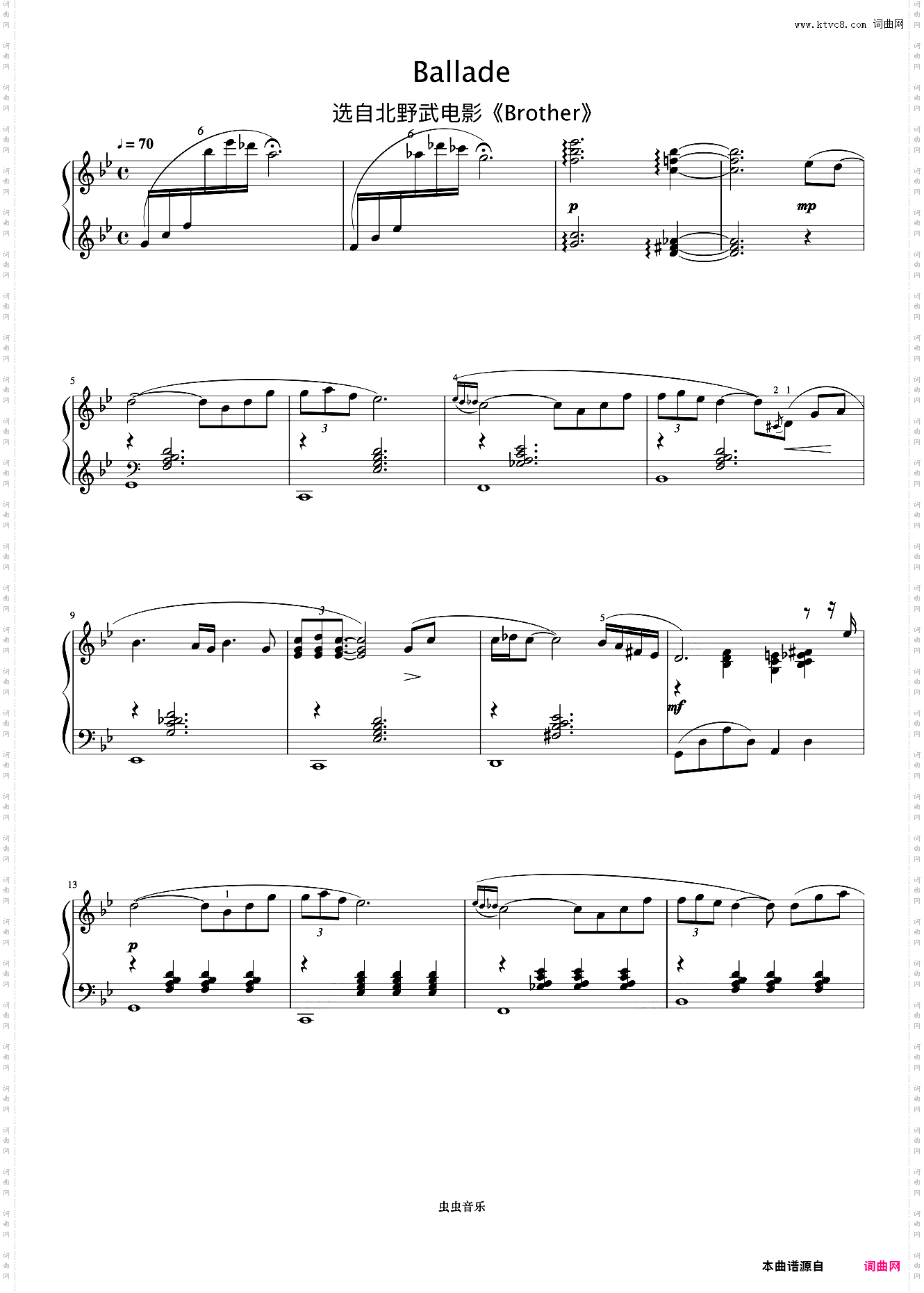 Ballade《久石让钢琴作品精选集》