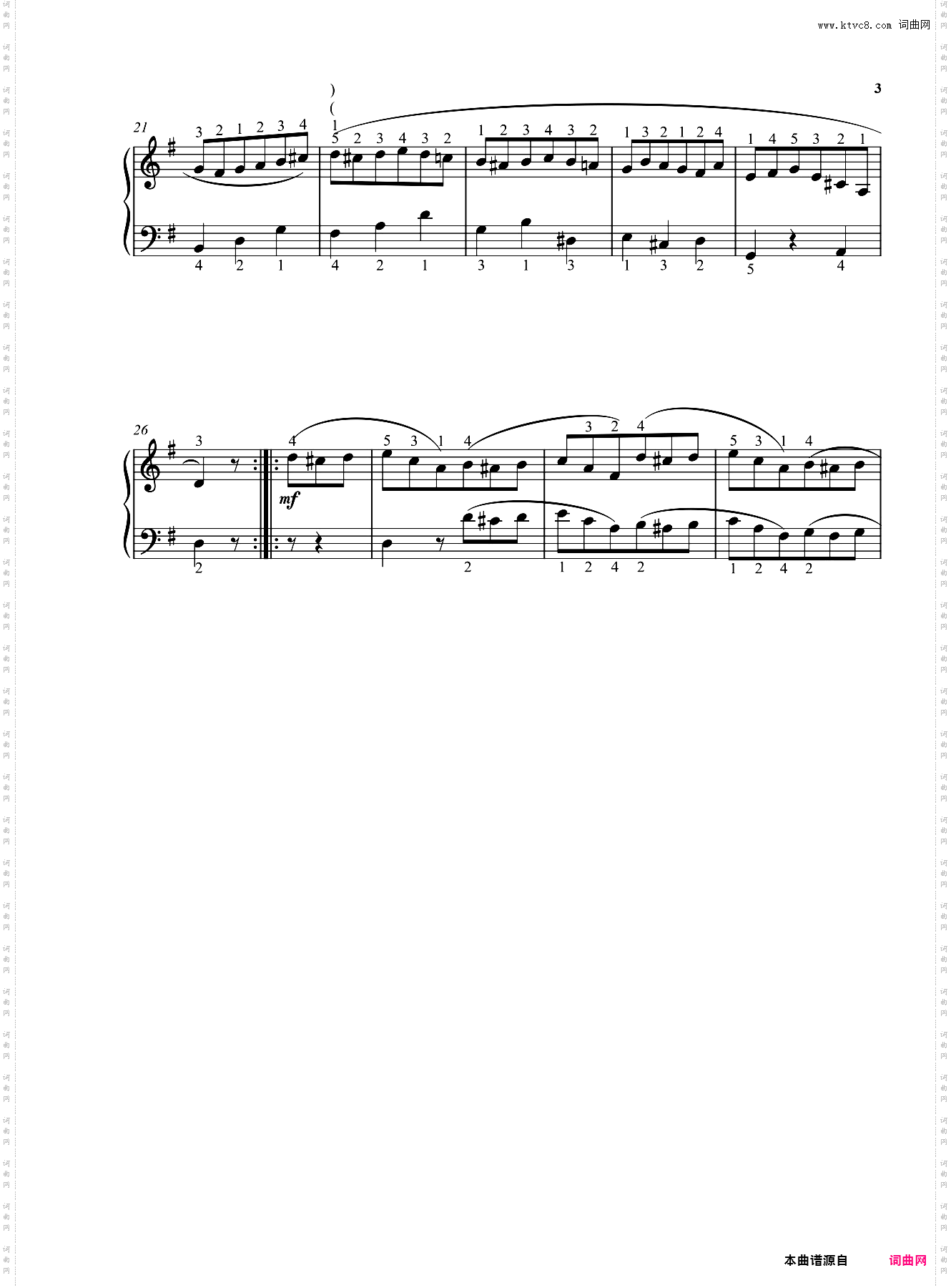 G大调小步舞曲WoO10，No·2