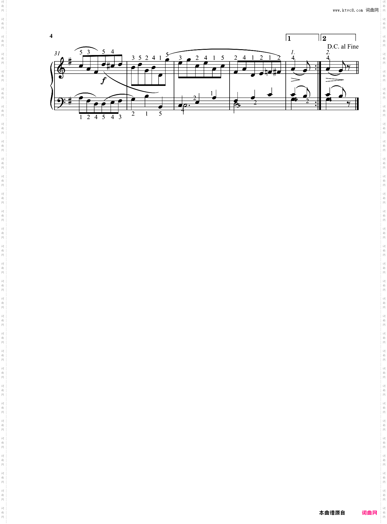 G大调小步舞曲WoO10，No·2