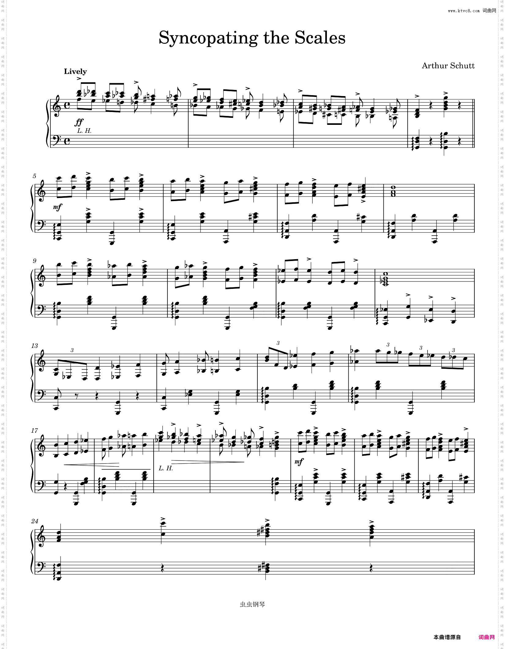 Syncopating the Scales