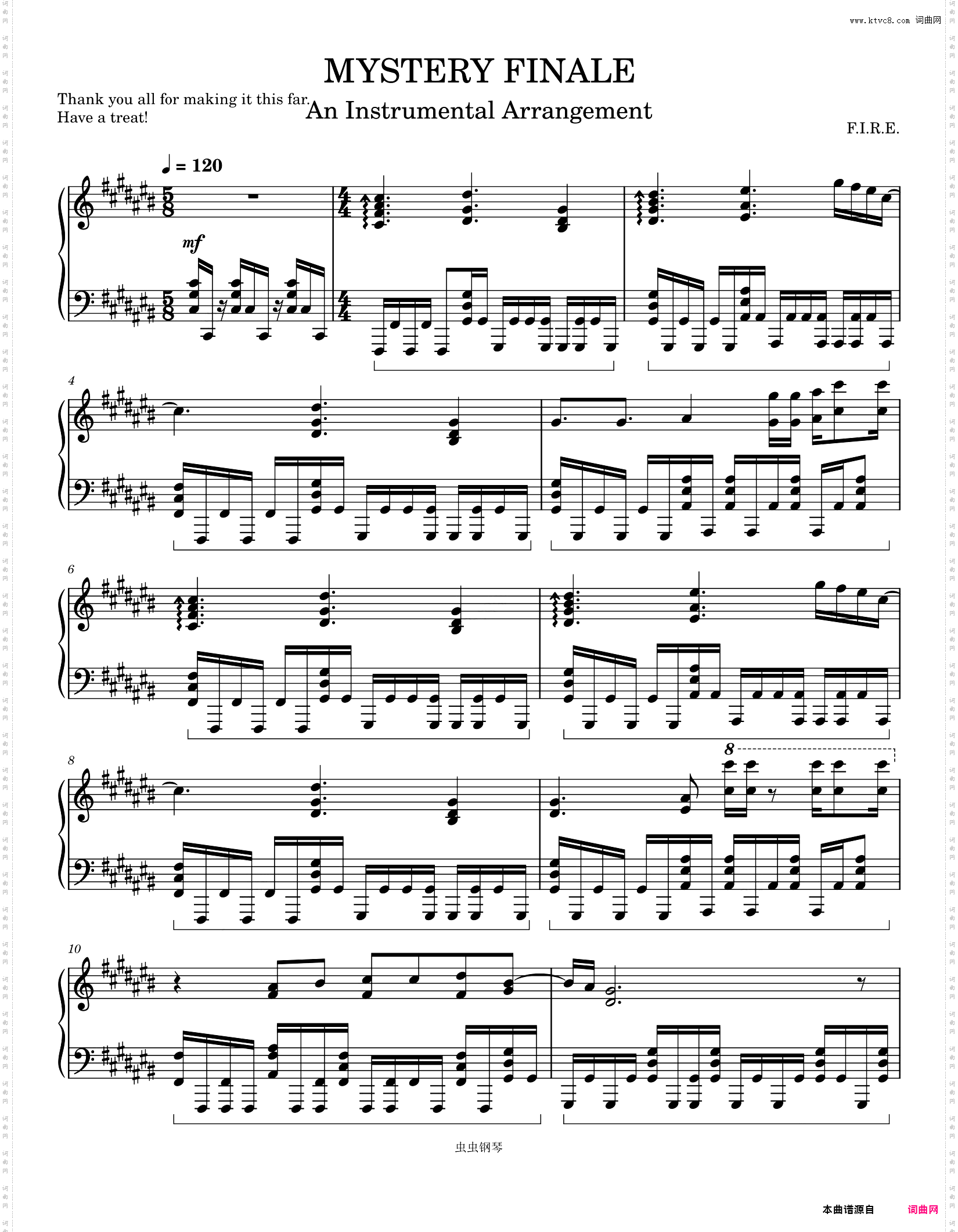 MYSTERY FINALE-An Instrumental Arrangement
