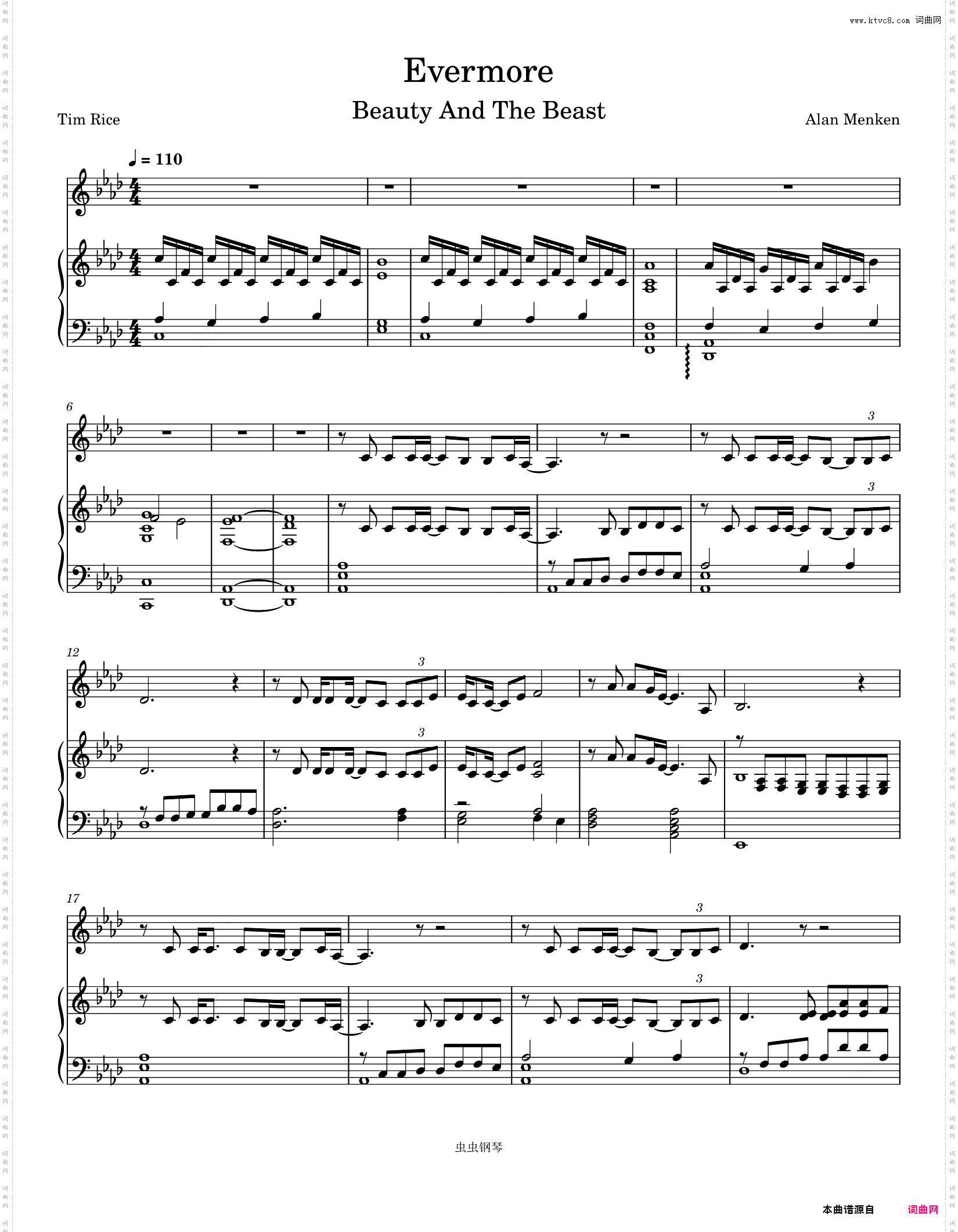 美女与野兽 动画电影 Evermore- Josh Groban