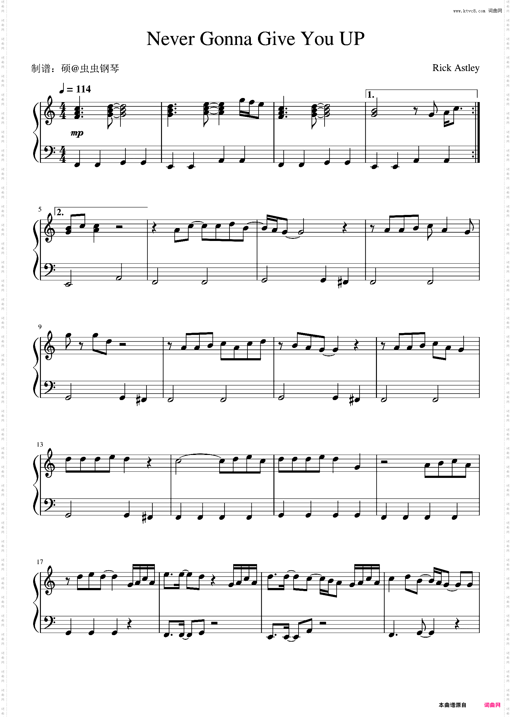 Never Gonna Give You Up - Rick Astley