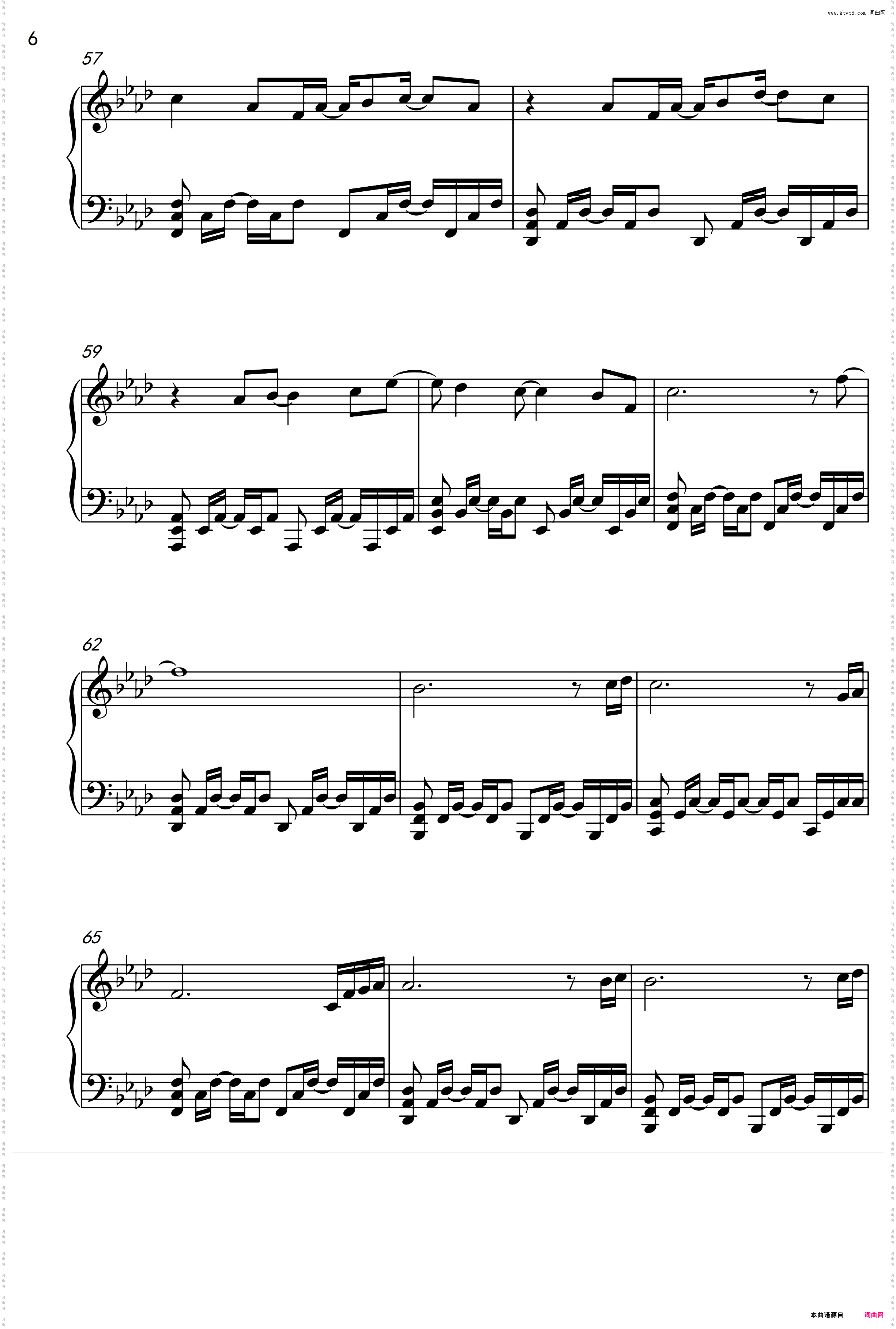 《苍兰契》——一比一还原钢琴谱/f小调/苍兰诀