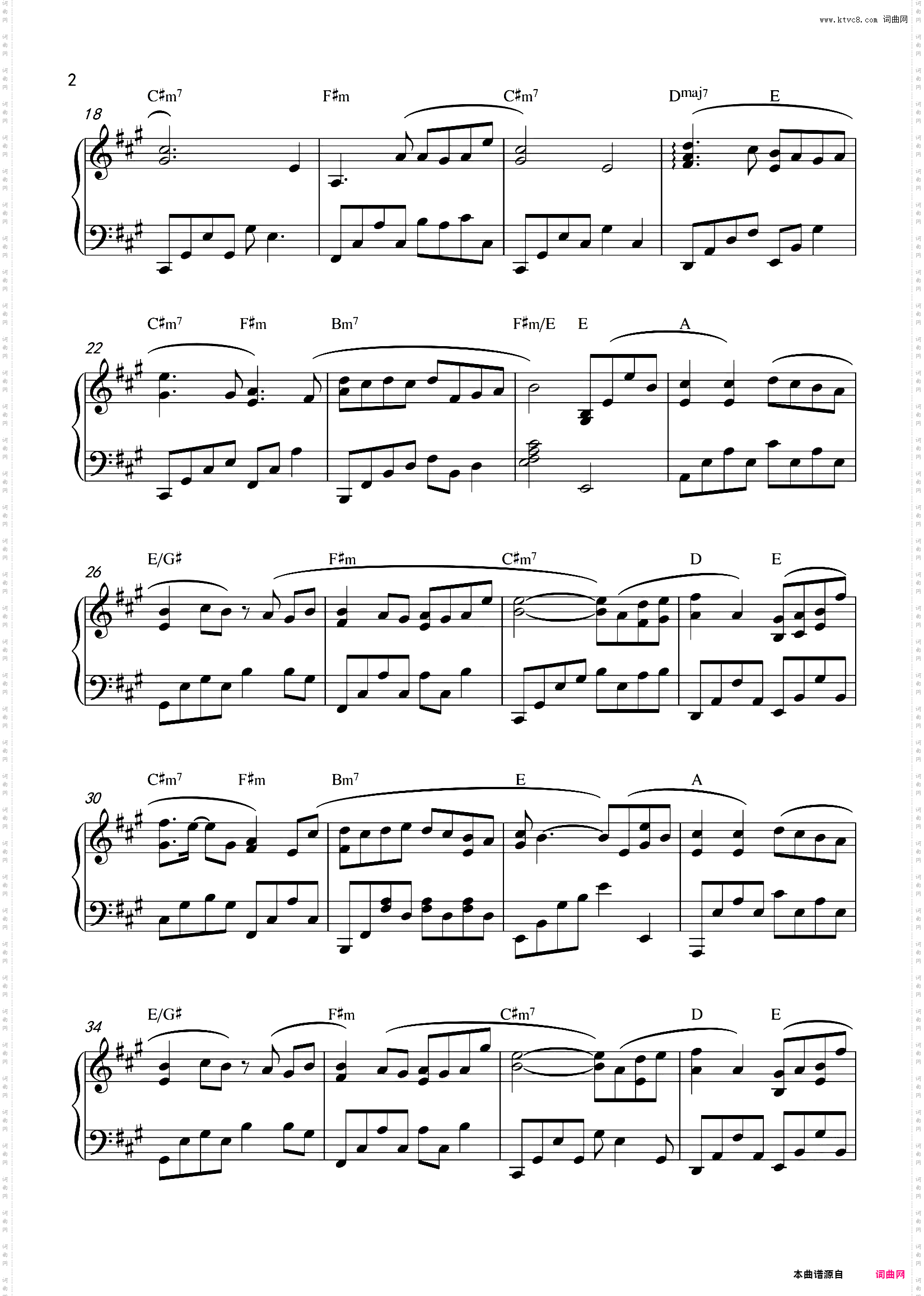 林俊杰-《爱与希望》精编钢琴独奏