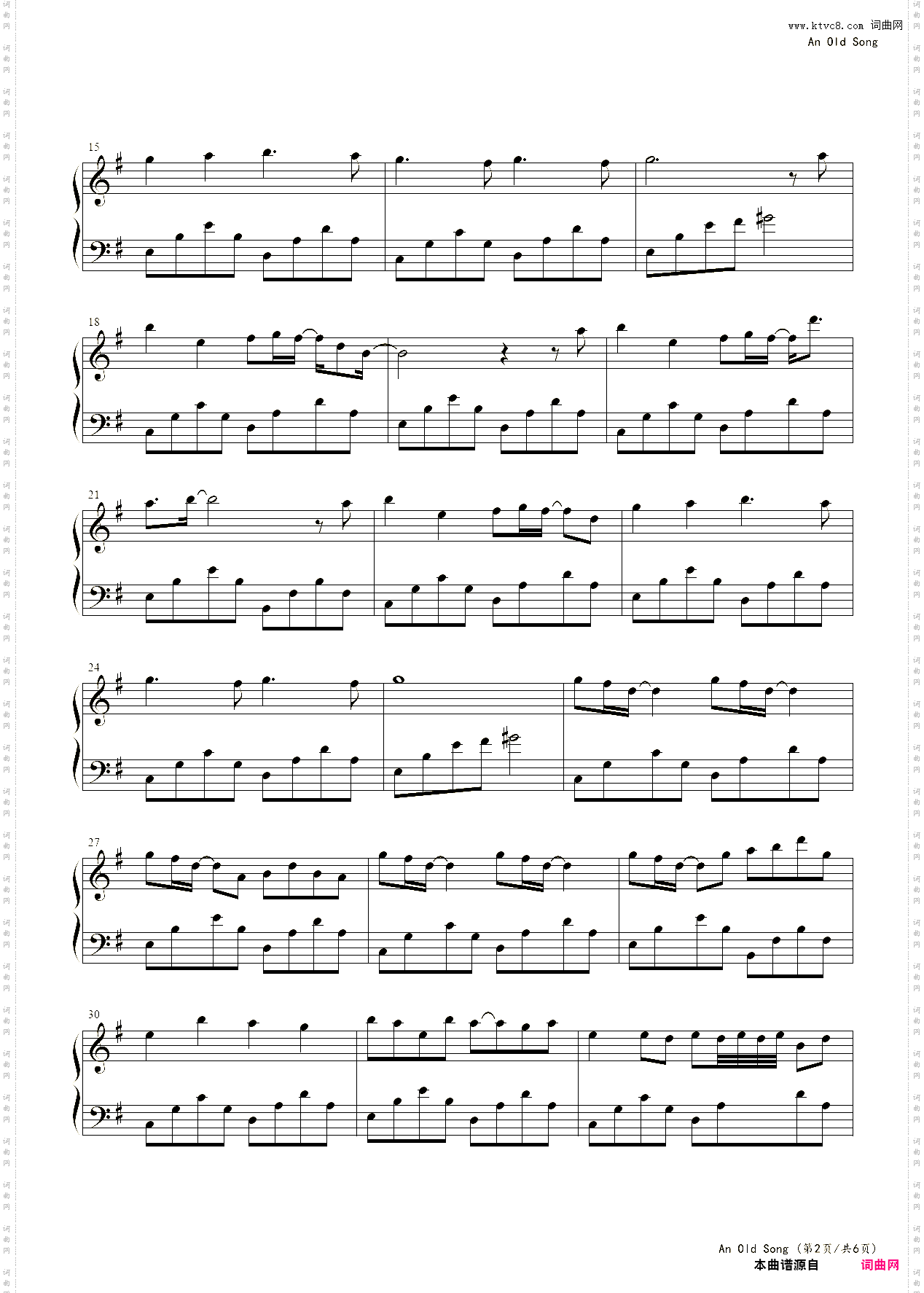 An Old Song