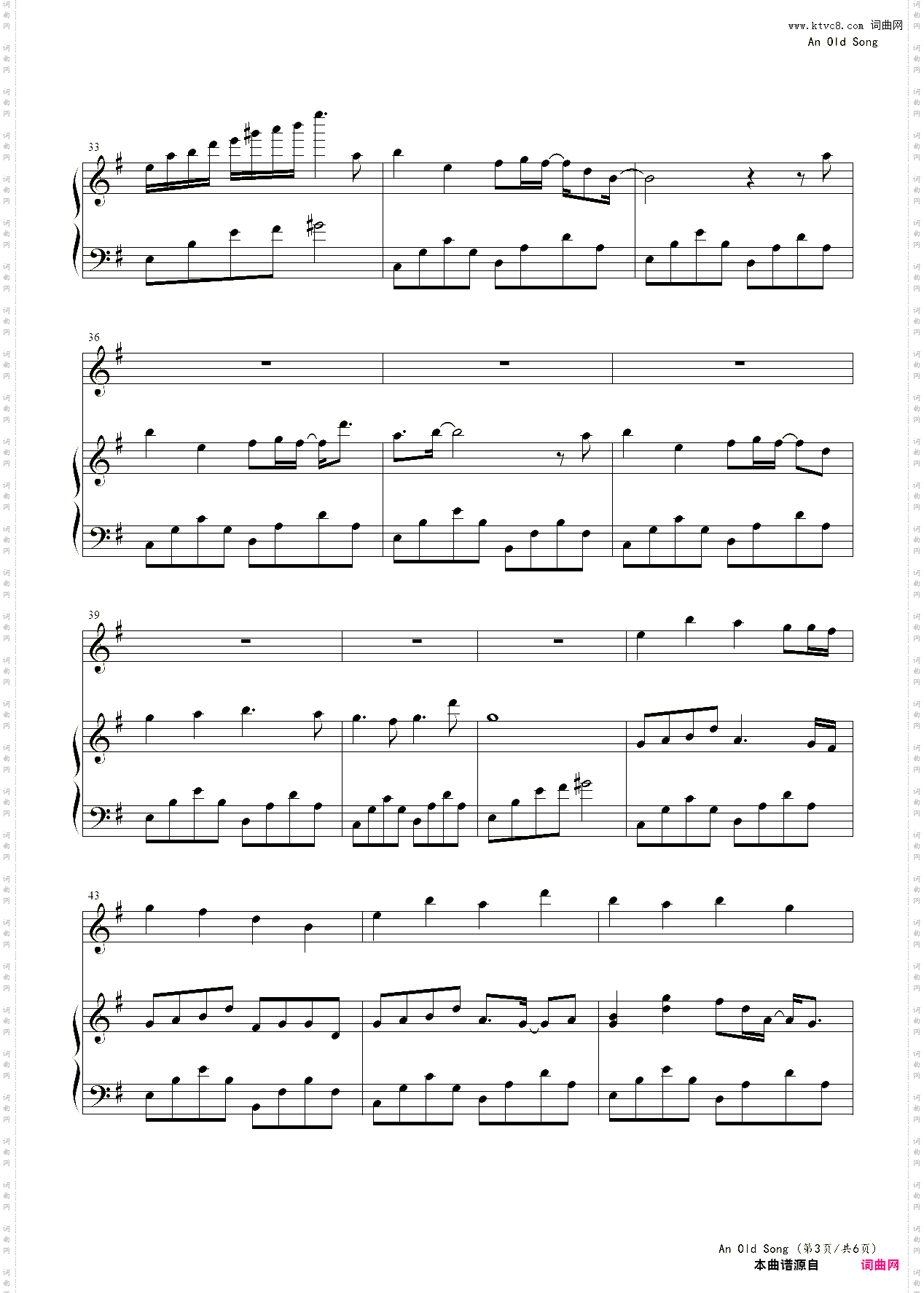 An Old Song