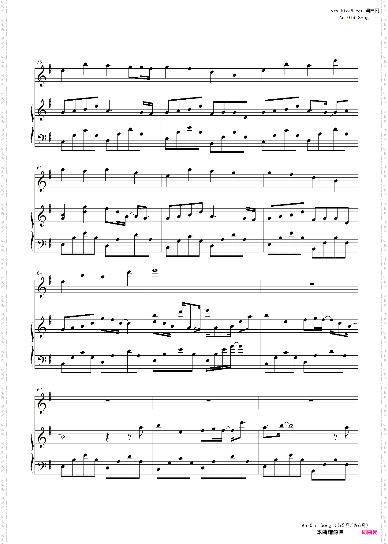 An Old Song