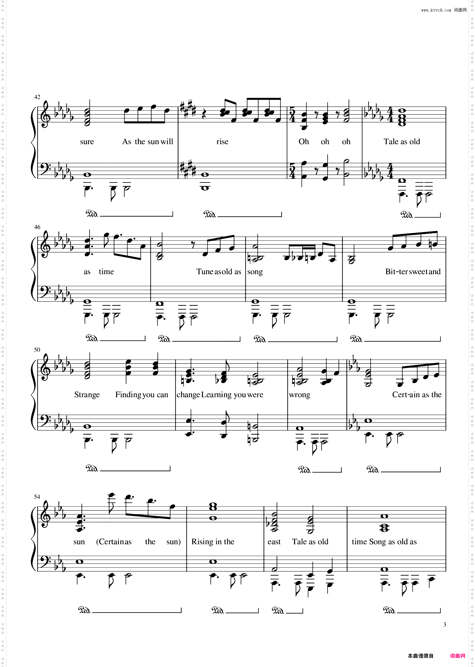 Beauty and the Beast 美女与野兽 《美女与野兽》电影主题曲