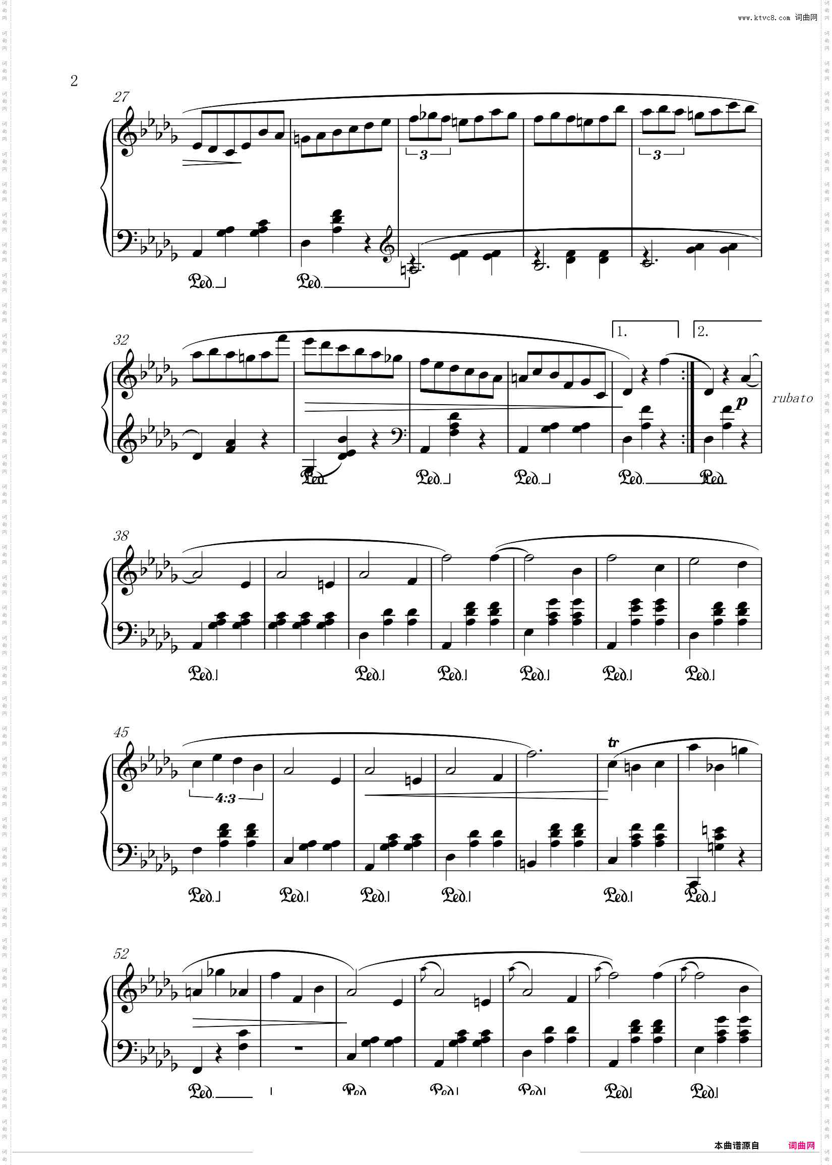 肖邦《小狗圆舞曲》Op·64 No·1